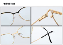 Load image into Gallery viewer, Ralferty Retro Glasses Frame For Women Anti Blue Myopia Prescription Optic Women&#39;s Glasses Decorative Cat Eye Frames oculos