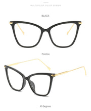 Load image into Gallery viewer, RBENN Lady Cat Eye Glasses Frames For Women Sexy Oversized Metal Frame Brand Designer Optical Eyeglasses Fashion Eyewear Female