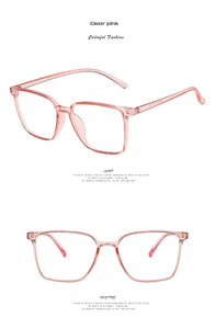 Anti Blue Light Glasses Square Frame  Women's Eyeglasses Frame Blue Blocking Gaming  Eyeglasses Vintage Men Spectacles