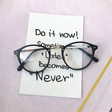 Load image into Gallery viewer, Round Glasses Frames Men Women Vintage Transparent Optical Eyeglasses Frames Black Pink Clear Lens Spectacles Eyewear