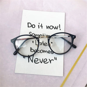 Round Glasses Frames Men Women Vintage Transparent Optical Eyeglasses Frames Black Pink Clear Lens Spectacles Eyewear