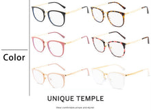 Load image into Gallery viewer, Anti Blue Light Glasses Frames Vintage Square Eyeglasses for Women Chic Clear Optical Myopia Frame