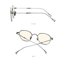 Load image into Gallery viewer, Anti Blue Light Blocking Glasses Women  Vintage Round Antiblue UV Rays Computer Gaming Titanium Eyeglasses Men