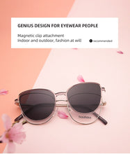 Load image into Gallery viewer, vogue cat eye Sunglasses Women Polarized Magnet Clip On Sun Glasses For Women Female Prescription Oculos