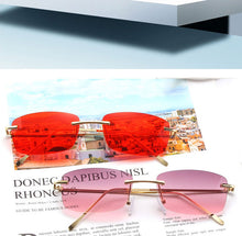 Load image into Gallery viewer, Rimless Sunglasses Women Small Frame Square Sun Glasses Women Luxury Brand Designer Sunglasses for Women Gafas De Sol