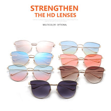 Load image into Gallery viewer, Vintage Cat Eye Sunglasses Shades For Women Trendy Retro Sun Glasses Women Mirror Eyewear Metal Frame UV400 Oculos