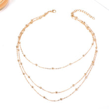 Load image into Gallery viewer, Simple Fashion 3-layers Gold Choker Necklace For Women Geometric Female Chain Necklaces Ladies Multilayer Party Jewelry Gifts