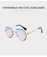 Load image into Gallery viewer, New Fashion Rimless Sunglasses Luxury Brand Design Women Metal Sun glasses Lady UV400 Shades Eyewear Oculos de sol
