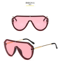 Carica l'immagine nel visualizzatore di Gallery, nuovo arrivo 2022 occhiali da sole futuristici da donna grandi occhiali da sole ovali moda ff logo occhiali da sole oversize festival oculos de sol feminino