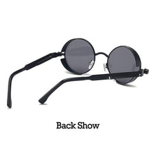 Load image into Gallery viewer, NEW Round Punk Sunglasses Women Vintage Steampunk Alloy Metal Retro Red Sun Glasses Goggles Men Gothic Style Shades