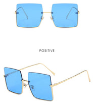 Load image into Gallery viewer, 2022 Sunglasses Women Luxury Sun Glasses For Women Glasses Retro Brand Square Sunglasses Women Metal Half Frame Eyewear