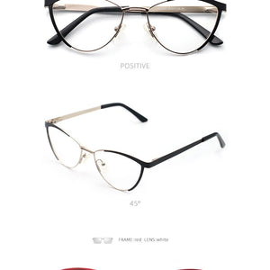 Decorative Eyeglasses Frame For Women Fake Glasses Women Retro Fashion Cat Eye Optical Prescription Glasses For Myopia