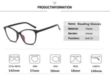 Load image into Gallery viewer, 2022 Vintage  Women Eyeglasses Frame Plastic Reading Optical Clear Glasses Eyewear Eye Glasses Frames for Men Accessories