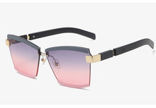 Load image into Gallery viewer, 47391 Rimless Luxury Sunglasses Square Men Women Fashion Shades UV400 Vintage Glasses