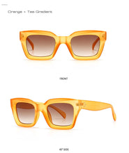 Load image into Gallery viewer, Fashion Cat Eye Sunglasses Women Brand Designer Retro Square Blue Purple Eyewear Female Nails Sun Glasses Shades UV400 Men