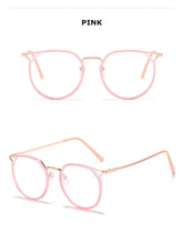 Load image into Gallery viewer, Cat Eye Glasses Frames Anti Blue Light Eyeglasses for Women Retro Optical Spectacles Ladies Fake Eyewear Myopia Frame