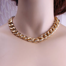 Load image into Gallery viewer, Fashion Chain Pearl Necklace For Women Baroque Pearl Metal Charm Pendants Necklaces Choker Snake Chain Jewelry Gold Silver Color