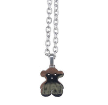 Carica l&#39;immagine nel visualizzatore di Gallery, Gioielli estetici della collana della ragazza dell&#39;acciaio inossidabile del pendente dell&#39;orso di strada del pendente dell&#39;acciaio di titanio della discoteca della terra fredda hip-hop coreana 