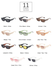 Load image into Gallery viewer, SO&amp;EI Retro Small Rectangle Sunglasses Women Ins Popular Fashion Candy Color Eyewear Men Square Sun Glasses Shades UV400