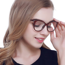 Load image into Gallery viewer, Protect Eyesight Anti Blue Light Glasses Frame Ladies Look At Phone Eyewear Blocking Glare Computer Glasses Women Cat eye