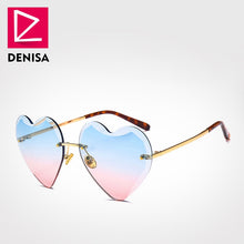 Carica l'immagine nel visualizzatore di Gallery, Moda blu occhiali da sole senza montatura donne 2022 UV400 lusso aviazione signore occhiali da sole occhiali tonalità zonnebril dames