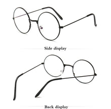 Load image into Gallery viewer, Vintage Round Metal Frame  Personality College Style Clear Lens Eye Glasses Frames blue-light eye protection mobile phone game