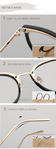 Transparent Glasses Frame Women Cat Eye Glasses Frames for Women Fake Eyeglasses Frames Metal Optical Frame for Womens