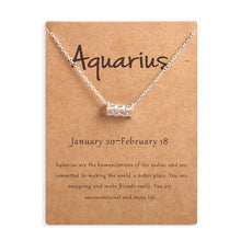 Carica l&#39;immagine nel visualizzatore di Gallery, Men Women 12 Horoscope Zodiac Sign Gold Pendant Necklace Aries Leo 12 Constellations Jewelry Kids Christmas Gifts 19NOV91