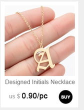 Load image into Gallery viewer, Stainless Steel Gold Color Chain Special Designed Initials Necklace A/B/C/D/E/F Custom Letter Necklace for Women