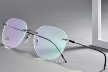 Load image into Gallery viewer, Ultralight Titanium Alloy Rimless Men Glasses Frame Square Eyeglasses Myopia Prescription Frames For Women Optical Eye Glass