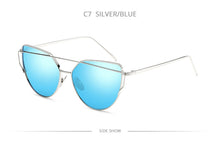 Load image into Gallery viewer, Classic Cat Eye Sunglasses Women 2022 Metal Big Cateye Sun Glasses For Ladies Vintage Mirror Shades Oculos UV400