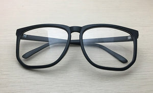 TinffGan Big Glasses Frame  Women large Eyeglasses Frame Men Eye Glasses Frames pc Spectacle black Eyewear oculos de grau