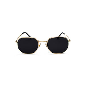 New Vintage Gold Sunglasses Men Square Metal Frame Silver Brown Black Small Sun Glasses Female Unisex Summer Style Shades