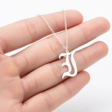 Load image into Gallery viewer, Stainless Steel Gold Color Chain Special Designed Initials Necklace A/B/C/D/E/F Custom Letter Necklace for Women