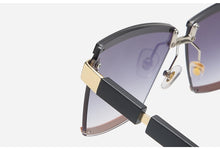 Load image into Gallery viewer, 47391 Rimless Luxury Sunglasses Square Men Women Fashion Shades UV400 Vintage Glasses