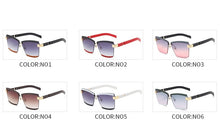 Load image into Gallery viewer, 47391 Rimless Luxury Sunglasses Square Men Women Fashion Shades UV400 Vintage Glasses