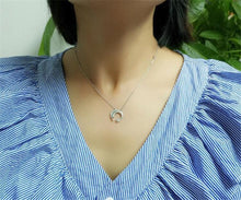 Load image into Gallery viewer, new original Silver Color  slip falling meteor micro-inlaid necklace Meteor Garden fashion trend jewelry