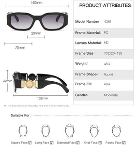 New Irregular Frame For Women Mem Fashion Sunglasses Luxury Black Pink Retro Glasses