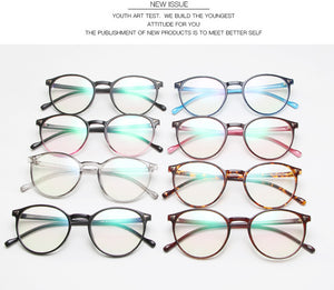 Classic Round Glasses Frame Women Optical Female Eyeglasses Frame Fake Transparent Clear Lens Glasses Men Oculos De Grau