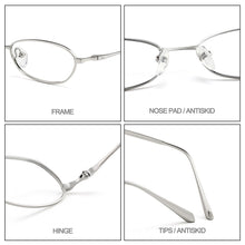 Carica l&#39;immagine nel visualizzatore di Gallery, Gmei Optical Classic ultraleggero montatura per occhiali in titanio puro viso piccolo adatto montatura per occhiali da vista femminile di marca di design 