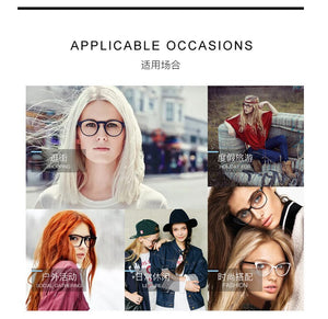 Blue Light Blocking Glasses Women Computer Glass High Quality Transparent Cat Eye Eyeglasses Frame Men Optical Glasse Frame