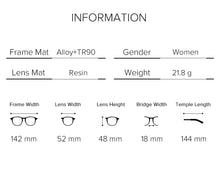 Load image into Gallery viewer, Aviation Transparent Optical Glasses Frame Women Clear Myopia Prescription Eyeglasses Frame UV Anti Blue Light Computer Eyewear