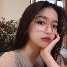 Load image into Gallery viewer, Vintage Oversized Square Glasses Frame Women 2022 New Retro Big Eyeglasses Female Clear Lens Optical Spectacles Transparent