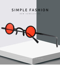 Load image into Gallery viewer, New Classic Retro Gothic Vampire Style Cool Sunglasses Women Small Round Frame SteamPunk Brand Design Sunglasses Oculos De Sol