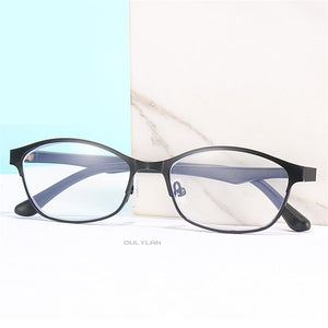 Women Business Finished Myopia Glasses Student Anti Blue Light Computer Nearsighted Eyeglasses Prescription -1.0 1.5 to6