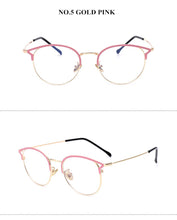 Load image into Gallery viewer, Anti Blue Light Glasses Frame Cat Eye Eyeglasses Frames Women Computer Protection Eyewear Optical Spectacles Myopia Frame