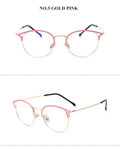 Anti Blue Light Glasses Frame Cat Eye Eyeglasses Frames Women Computer Protection Eyewear Optical Spectacles Myopia Frame