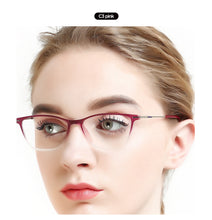 Load image into Gallery viewer, OCCI CHIAR Cat Eye Blue Light Glasses Frame Women Computer Glasses Decorative Myopia Prescription Eyeglasses Frames Fake Eyewear