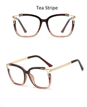 Load image into Gallery viewer, Eyeglasses Square glasses woman  fashion Clear lens Optical glasses frame women Metal Legs female oculos
