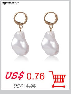 Gothic Baroque Pearl Angel Pendant Choker Necklace for Women Wedding Punk Lasso Big Chunky Thick Lock Chain Necklace Jewelry